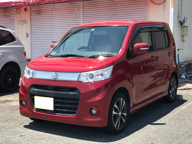 ワゴンＲスティングレー Ｔ　保証付　ターボ　ワンオーナー車　アイドリングストップ　スマートキー　衝突安全ボディ　盗難防止システム　ＨＩＤライト　ベンチシート