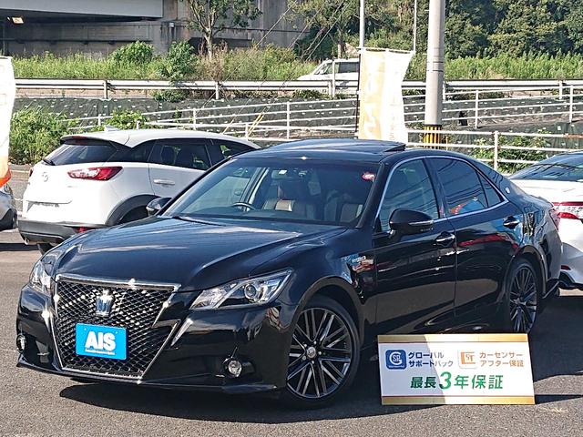 中古車 トヨタ クラウンハイブリッド アスリートｓ ブラックスタイル特別仕様車 専用テラロッサ本革中古車 販売実績 11 12 グローバルスタッフ 中古車なら グーネット中古車