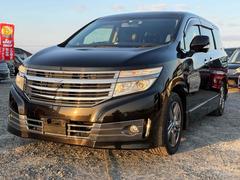 エルグランド ライダー ブラックライン 黒本革シート ドライブレコーダー ETC 全周囲カメラ ナビ クリアランスソナー 両側電動スライドドア オートライト HID スマートキー 電動格納ミラー シートヒーター 後席モニター 3列シート フルフラット 中古車画像