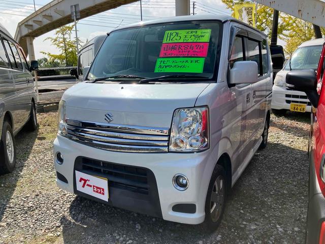エブリイワゴン(スズキ) PZターボ ドライブレコーダー ETC バックカメラ 両側スライド・片側電動 ナビ キーレスエントリー 電動格納ミラー ターボ AT 盗難防止システム ABS CD DVD再生 USB 中古車画像