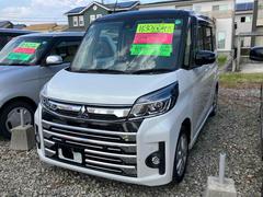 eKスペースカスタム カスタムG セーフティパッケージ ETC 全周囲カメラ 両側スライド・片側電動 ナビ TV クリアランスソナー レーンアシスト 衝突被害軽減システム オートマチックハイビーム オートライト LEDヘッドランプ スマートキー 中古車画像