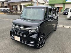 N-BOXカスタム G・Lターボホンダセンシング 衝突軽減ブレーキ 社外ナビ バックカメラ ETC 両側パワスラ クルーズコントロール レーンキープアシスト ハーフレザーシート LEDヘッドライト フォグランプ ウィンカーミラー オートライト 中古車画像