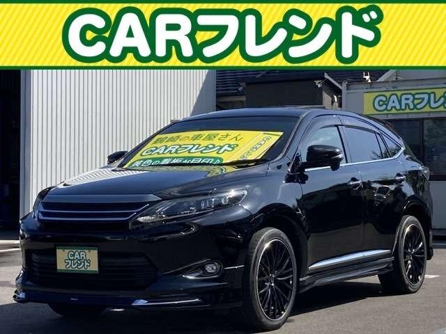 ハリアー エレガンス　純正ナビ地デジＴＶ／Ｂｌｕｅｔｏｏｔｈ／バックカメラ／ＥＴＣ／スマートキー／プッシュスターター／車検２年付／サンルーフ／モデリスタフルエアロ／プレシャス２０インチＡＷ／ＬＥＤヘッドライト（1枚目）