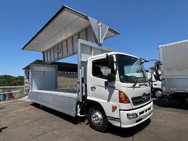 ロング　アルミウィング　マルチパワーゲート付　３ｔ積　ラッシングレール２段　フルハーフ製　６速ＭＴ　セイコーラック１対　５．１２Ｌディーゼル