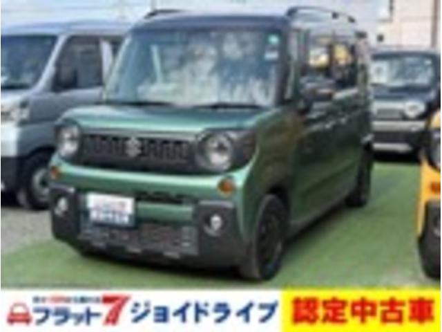スペーシアギア(スズキ) ハイブリッドＸＺ　ＥＴＣ　両側電動スライドドア　ナビ　ＴＶ　クリアランスソナー　レーンアシスト　衝突被害軽減システム　オートライト　ＬＥＤヘッドランプ　スマートキー　アイドリングストップ　電動格納ミラー　シートヒーター 中古車画像