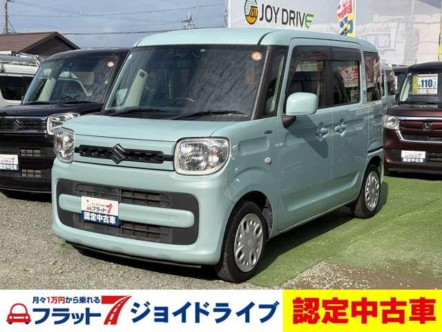 スペーシア(スズキ) ハイブリッドＧ　ＥＴＣ　両側スライドドア　ＴＶ　クリアランスソナー　レーンアシスト　衝突被害軽減システム　オートライト　スマートキー　アイドリングストップ　ベンチシート　ＣＶＴ　盗難防止システム　ＡＢＳ　ＥＳＣ　ＣＤ 中古車画像