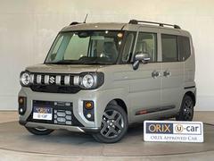 スペーシアギア ハイブリッドXZ 届出済未使用車 全方位モニター 純正ナビ フルセグTV BT DSBSII ACC Pセンサー 両側パワスラ LEDヘッド フォグ HUD 純正14アルミ AAC シートヒーター ステアリングヒーター 中古車画像