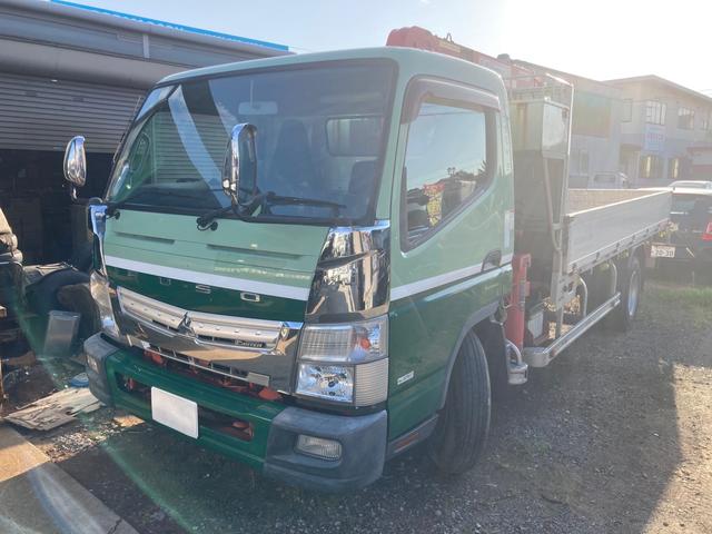 三菱ふそう キャンター 　オートマチック車　リモコン付きクレーン車　ディーゼル車