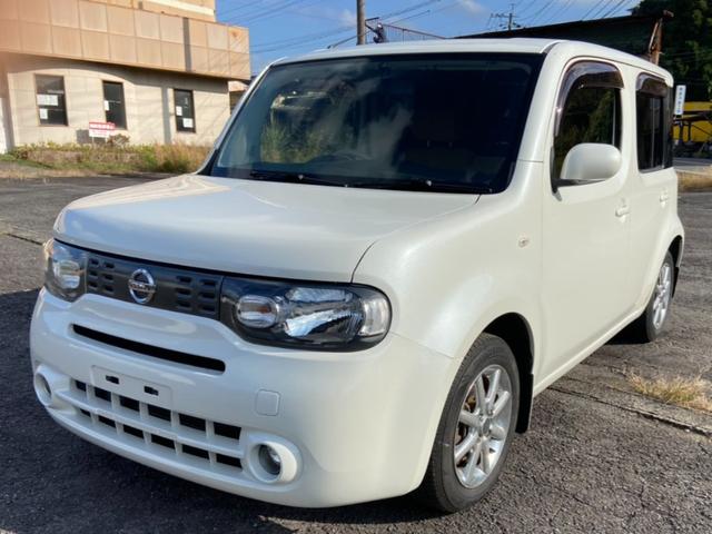 キューブ(日産) １５Ｘ　Ｖセレクション　フルセグナビ　Ｂｌｕｅｔｏｏｔｈ　ＣＤ録音　ビンテージキャメルインテリア　ＥＴＣ　オートＡＣ　アイドリングストップ　インテリジェントキー　プッシュスタート　電動格納ドアミラー　カーゴネット 中古車画像