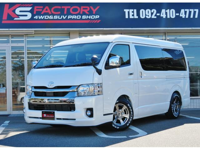 トヨタ ハイエースバン その他 スーパーｇｌ ダークプライムｉｉ 未登録新車 ｋｓ ｓａｌｏｏｎ３ ３列シート８人乗り乗用登録車 両側パワースライドドア ローダウン １６ａｗ ナスカー ｌｅｄテール ｐｖｍ デジタルインナーミラー インテリジェントクリアランスソナー