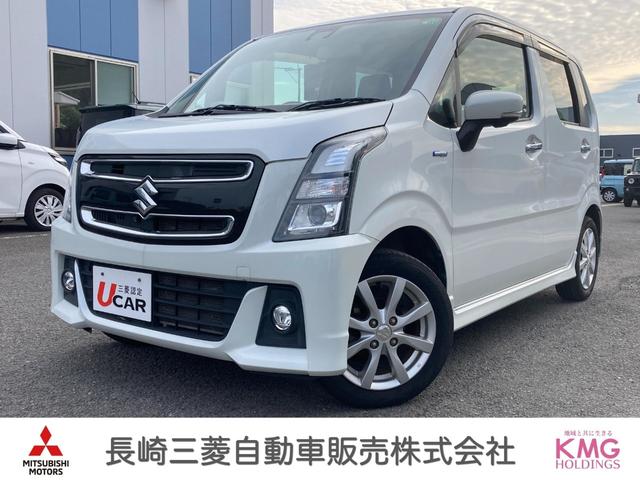 ワゴンＲスティングレー(スズキ) ハイブリッドＸ　車線逸脱警報装置　Ｗエアバック　３６０度カメラ　ＡＡＣ　ナビＴＶ　キーフリーシステム　セキュリティー　ＶＳＣ　フルフラット　スマートキ　メモリナビ　ＬＥＤヘッドライト　地デジ　ＡＷ　バックカメラ 中古車画像