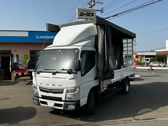 三菱 キャンター 家畜運搬車 幌 新品ウインチ 精巧ラック 標準ロング 最大積載量３０００ｋｇ ＥＴＣ 198.0万円 平成25年(2013年)  宮崎県 中古車