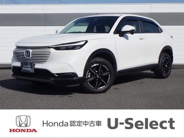 ヴェゼル(ホンダ) ｅ：ＨＥＶＸ　ＡＡＣ　スマ−トキ−　ＰＷ　リアカメラ　クルコン　ＥＳＣ　ＥＴＣ装備　キーフリー　ＬＥＤヘッドランプ　ナビＴＶ　サイドカーテンエアバック　ＤＶＤ再生可　ＡＢＳ　アイドリング　整備記録簿 中古車画像