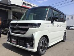 スズキ　スペーシアカスタム　ハイブリッドＸＳ　届出済未使用車　Aftermarket８型ナビ　Ｂカメラ