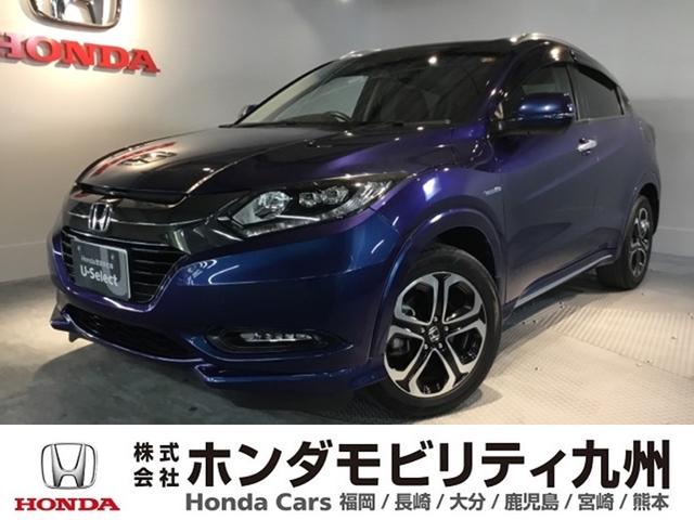 ヴェゼル ハイブリッドＺ・ホンダセンシング　メモリーナビ　フルセグ　リアカメラ　ＥＴＣ　ドラレコ　レーダーサポート　パワ－シ－ト　Ｗエアコン　ＤＶＤ再生機能　横滑り防止システム　バックアイカメラ　盗難防止装置　シートヒーター付　スマ－トキ－（1枚目）