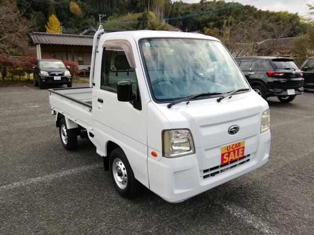 サンバートラック(スバル) ＴＢ　４ＷＤ　５速ミッション　パワステ　エアコン　三方開　　走行７８３００ｋｍｋｍ　内外装クリーニング済み　車検８年５月 中古車画像