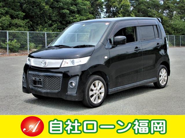 ａｚワゴンカスタムスタイル マツダ ｘｓ スマートキー プッシュスタート アルミホイール 車検整備付き タイミングチェーン ｈｉｄライト キーレス ｃｄデッキ 盗難防止装置 フルエアロ フォグランプ リアウィング 福岡県 ｘｓ スマートキー プッシュスタート