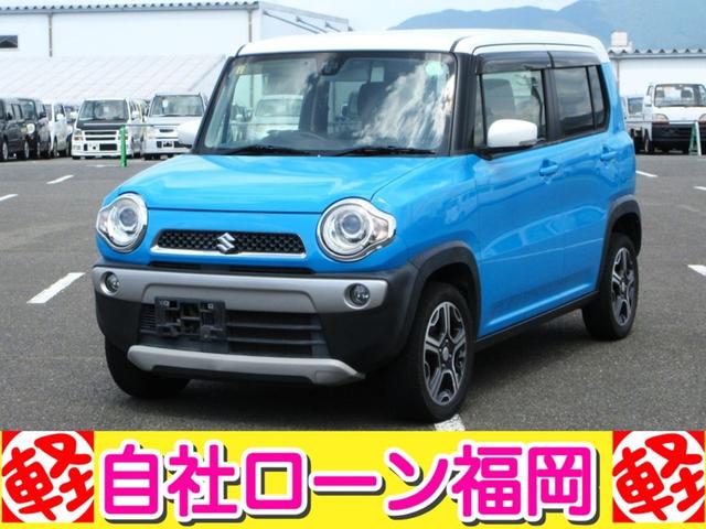 ハスラー Ｘターボ　／ナビ／Ｂｌｕｅｔｏｏｔｈ／ＴＶ・ＤＶＤ再生／スマートキー／プッシュスタート／４ＷＤ／アイドリングストップ／横滑り防止装置／レーダーブレーキサポート（1枚目）
