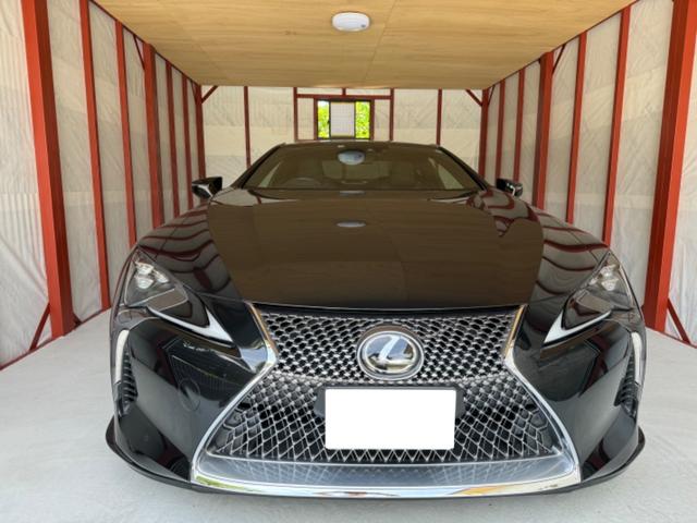 ＬＣ５００　Ｓパッケージ　皮　アルカンターラシート　パドルシフト　ＣＦＲＰルーフ　トルセンＬＳＤ　カラーヘッドディスプレイ　ＴＲＤエアロパーツ　鍛造２１インチホイール　ステアリングヒーター　ＥＴＣ　寒冷地仕様　衝突軽減システム