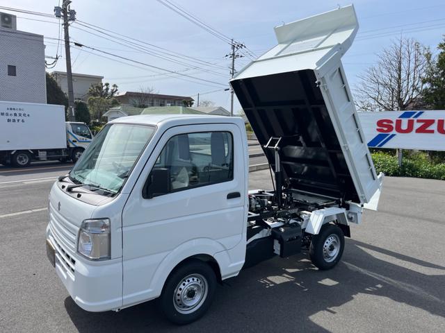 スズキ キャリイトラック 頑丈ダンプ　特装車　頑丈ダンプ　積載量　３５０ｋｇ　荷台内寸　長さ１８９ｃｍ／幅１３８ｃｍ　高床　前８０ｃｍ／後８３ｃｍ　４ＷＤ　ＡＴ　キーレスエントリー　オートライト　ＥＳＣ　エアコン　パワーウィンドウ