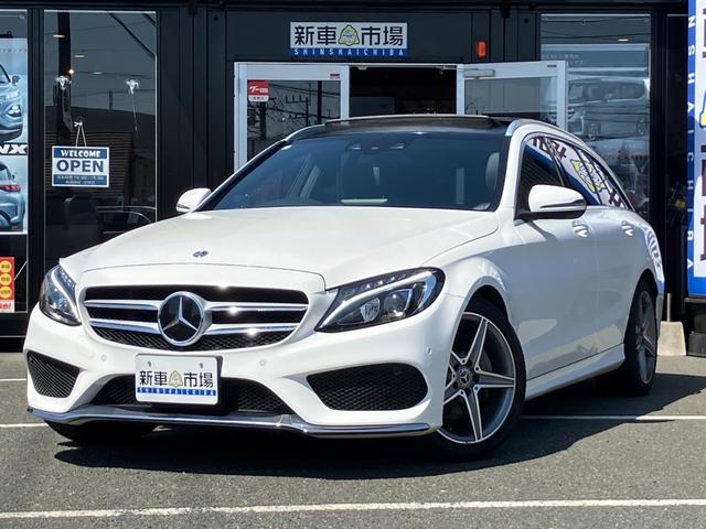 Ｃ１８０　ステーションワゴン　ローレウスエディション　グー鑑定済み　故障診断済み　ディーラー車／右Ｈ／パノラマサンルーフ／ＲＳＰ／Ｂカメラ／純正ナビＴＶ／パワーシート／シートヒーター／黒革／電動リアゲート／ＬＥＤ／純正１８ＡＷ／オートクルーズコントロール