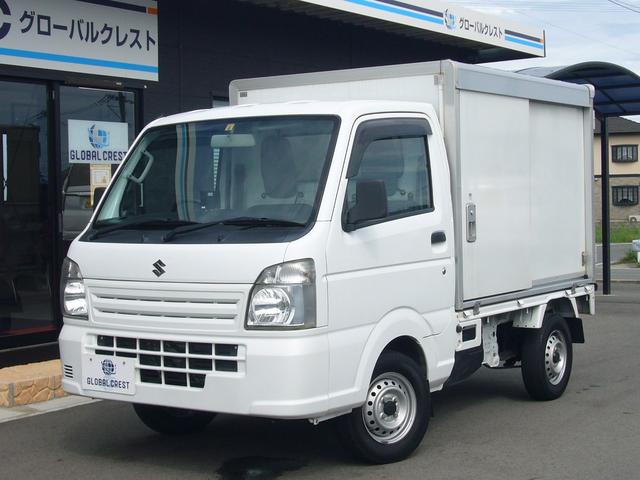 キャリイトラック 　保冷車　両側スライドドア仕様　バックモニター　純正ＦＭＡＭラジオ　エアバッグ　エアコン　パワステ　パワーウィンドウ　フロアオートマ