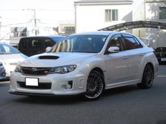 インプレッサ WRX STi 4WD プレミアムパッケージ 6MT 18AW ブラウンレザー シートヒーター ブースト計 パワーシート ブリッツストラットバー ブリッツ車高調 ラジエータートラスト 大型リアスポイラー 中古車画像