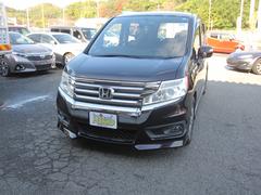 ステップワゴンスパーダ パワーエディション 両側パワースライドドア/メモリナビ/後席モニタ/CD/DVD/Bluetooth/フルセグ/HIDライト/オートライト/フォグランプ/3列シート/イージークローザー/キーレス/スマートキー/純正AW 中古車画像