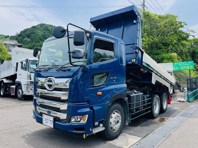 　Ｌゲート　ダンプ・土砂・コボレーン付・ボディーメーカー末広自動車株式会社ＤＤ１０－７６１・４１０馬力・７速ＭＴ・積載量７６００ｋｇ・エンジン型式Ｅ１３Ｃ
