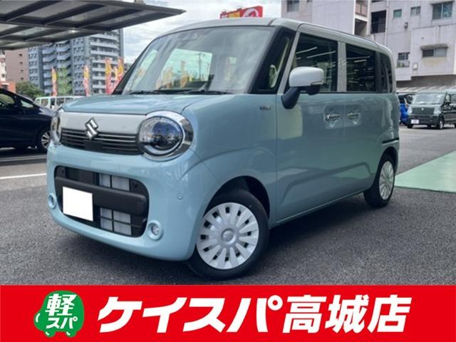 ワゴンＲスマイル ハイブリッドＸ　両側電動スライドドア　クリアランスソナー　オートクルーズコントロール　レーンアシスト　衝突被害軽減システム　オートライト　ＬＥＤヘッドランプ　スマートキー　アイドリングストップ　電動格納ミラー（1枚目）