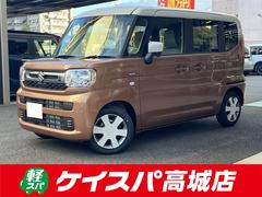 スペーシア ハイブリッドX 両側電動スライドドア クリアランスソナー 衝突被害軽減システム LEDヘッドランプ スマートキー アイドリングストップ 電動格納ミラー シートヒーター ベンチシート CVT 盗難防止システム ABS 中古車画像