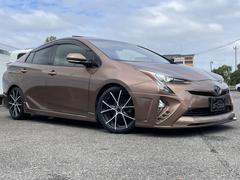 プリウス S サンルーフ エアロ 全塗装ブロンズ アルパインビックナビ ローダウン 18インチアルミ バックカメラ 中古車画像