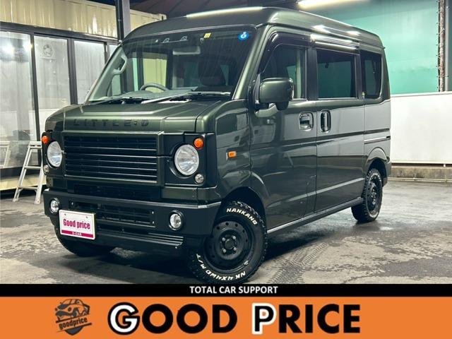 エブリイワゴン(スズキ)JPターボ DAMDコンプリートキット 丸目フェイス ホワイトレターM/Tタイヤ ディスプレイオーディオ Bluetooth ミラー型前後ドラレコ スマートキー ETC シートヒーター ワンオーナー 禁煙車 中古車画像