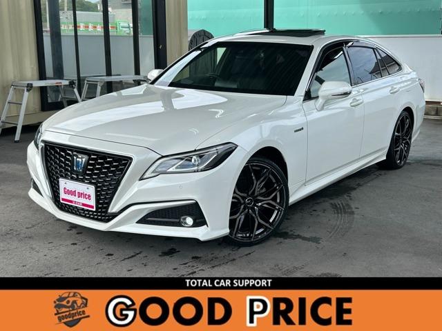 クラウンハイブリッド(トヨタ) Ｓ　Ｃパッケージ　Ｗｅｄｓ２０インチＡＷ　サンルーフ　衝突軽減ブレーキ　車速追従クルーズコントロール　車線逸脱抑制　ＢＳＭ　ＬＥＤオートハイビーム　ＲＣＴＡ　ＨＵＤ　ナビＴＶ　Ｂｌｕｅｔｏｏｔｈ　バックカメラ　ドラレコ 中古車画像