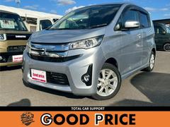 eKカスタム G 純正ナビ/バックカメラ/フルセグTV/電動格納ミラー/オートエアコン/純正14インチAW/HIDヘッドライト/プッシュスタート 中古車画像