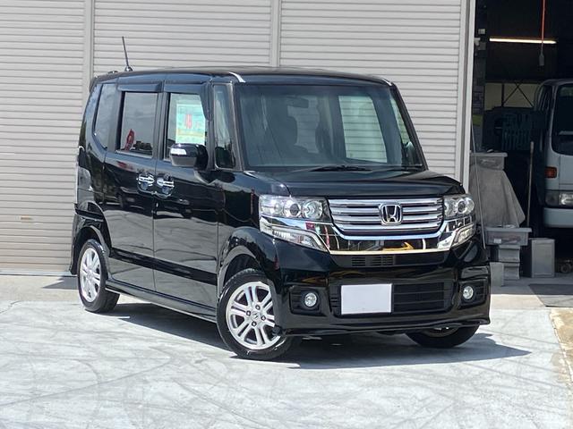 ホンダ Ｎ−ＢＯＸカスタム Ｇ　Ｌパッケージ　左側電動スライドドア　ＳＤナビ