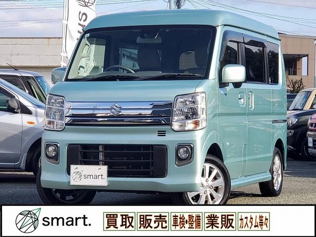エブリイワゴン(スズキ) ＰＺターボ　レーダーブレーキＳ　ナビ　ハイルーフ　ターボ　電動スライドドア　ＨＩＤライト　フォグ　Ａライト　ＥＴＣ　スマートキー　スペアキー　Ｐスタート　電格ミラー　Ｐガラス　マット　バイザー　リアワイパー 中古車画像