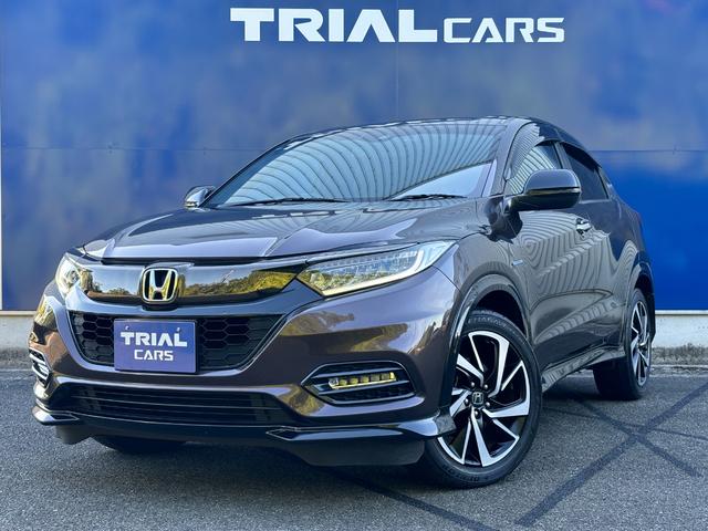 ヴェゼル ハイブリッドＲＳ・ホンダセンシング　純正ナビ・フルセグＴＶ・バックモニタ・ＥＴＣ・ドラレコ前後・シートヒーター・Ｂｌｕｅｔｏｏｔｈ・電子パーキング・クルーズコントロール・ハーフレザーシート（1枚目）