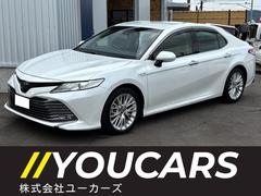 カムリ Gレザーパッケージ 禁煙車 本革シート メーカーナビ ドラレコ セーフティセンスP レーダークルーズ レーンアシスト ブラインドスポットモニター パーキングアシスト リアクロストラフィックアラート LEDライト 18AW 中古車画像