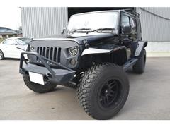 ジープ・ラングラー JK ステアリングスイッチ 社外HDDナビ ヒッチメンバー ルーフキャリア オートエアコン 中古車画像