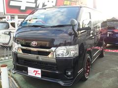 ハイエースバン スーパーGL ダークプライムII ドライブレコーダー ETC2.0 ナビ LEDヘッドライト ブレーキサポート レーンサポート ソナー スマートキー プッシュスタート オートマチックハイビーム オートエアコン 中古車画像