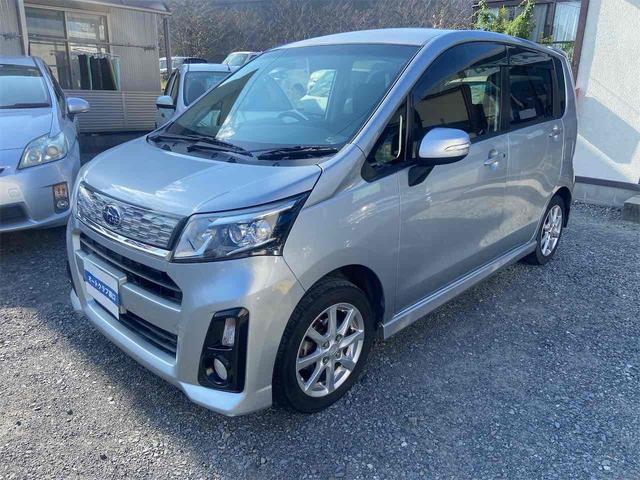 ステラ カスタムＲ　ナビ　ＴＶ　ＨＩＤ　ＬＥＤヘッドランプ　スマートキー　アイドリングストップ　電動格納ミラー　ベンチシート　ＣＶＴ　盗難防止システム　ＡＢＳ　アルミホイール　衝突安全ボディ　エアコン　パワーステアリング（1枚目）