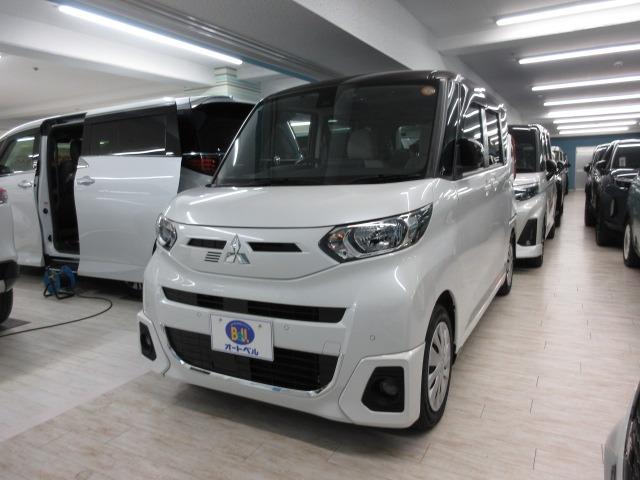 ｅＫスペース(三菱) Ｇ　９インチナビ　マイパイロット　ＤＩミラー　２トーン　ＥＴＣ　フルセグ　ＣＤ　ＤＶＤ　コーナーセンサー　シートヒーター　アイドリングストップ　両側電動スライドドア　キーレス　プッシュスタート 中古車画像