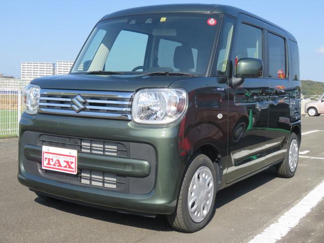 スズキ スペーシア ハイブリッドＧ　・ナビＴＶ・ＣＤ・Ｂｌｕｅｔｏｏｔｈ・ドアバイザー・フロアマット・禁煙車・保証書