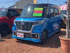 スペーシアカスタム ハイブリッドXS 両側電動スライドドア クリアランスソナー レーンアシスト 衝突被害軽減システム オートライト LEDヘッドランプ スマートキー アイドリングストップ 電動格納ミラー シートヒーター ベンチシート 中古車画像