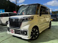 スペーシアカスタム ハイブリッドXSターボ 純正8インチナビ 全方位モニター 両側パワスラ LEDヘッドライト フォグランプ 純正15インチアルミ ヘッドアップディスプレイ スマートキー ETC オートエアコン セーフティーサポート 中古車画像