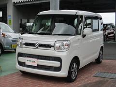 スペーシア ハイブリッドG バックカメラ 両側スライドドア クリアランスソナー 衝突被害軽減システム オートライト スマートキー アイドリングストップ 電動格納ミラー ベンチシート CVT 盗難防止システム ABS ESC 中古車画像