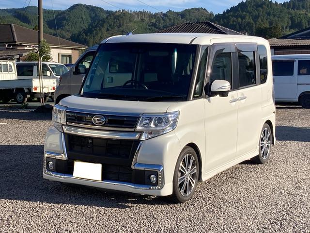 ダイハツ タント カスタムＲＳ　トップエディションＳＡＩＩＩ　車検整備付　衝突被害軽減ブレーキサポート　両側電動スライドドア　アイドリングストップ　オートマチックハイビーム　オートライト　エンジンプッシュスタート　スマートキー　フリップダウンモニター