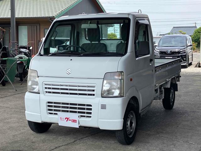 　４ＷＤ軽トラック　パワステ　オートマチック　エアコン　積載量３５０ｋｇ　三方開　走行距離９８９９９ｋｍ　ヘッドライトレベライザー