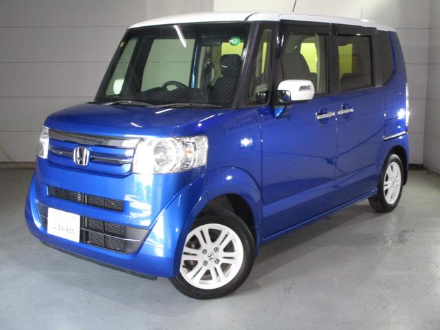 Ｎ−ＢＯＸ(ホンダ) ２トーンカラースタイルＧ・Ｌパッケージ　ワンオーナーＧａｔｈｅｒｓナビＤＶＤ　ＣＤ　ＴＶ　ＳＤＢｌｕｅｔｏｏｔｈバックカメラＥＴＣオートエアコンパワースライドドアシートバックテーブル後席ロールサンシエイドスマートキー　１オナ　ＥＴＣ付 中古車画像